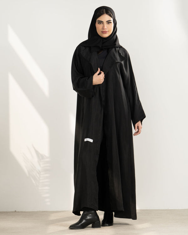 " عباءة أحادية اللون " أسود